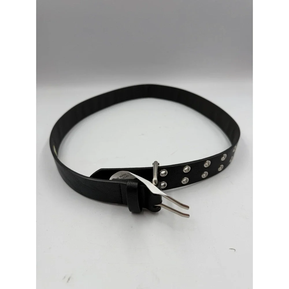 NEW Target Art Class Kids Black Belt with Silver Buckle & Grommets Size XL